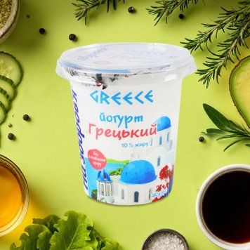 Йогурт вершковий 10% "Грецький" ТМ На здоров'я 2/6792 фото