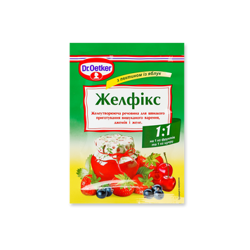 Желювальна суміш Желфікс 1:1 м'яка упаковка 20 г Dr.Oetker 9/18150 фото