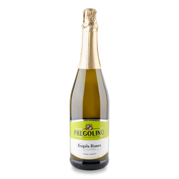Напій вин ігристе Україна біле н/сол Fragola Bianco 0,75л Pregolino 4/20935 фото
