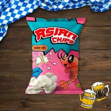 Чіпси креветочні &laquo;Кисло-солодкі&raquo; 30 г Asian Chips 9/41131 фото