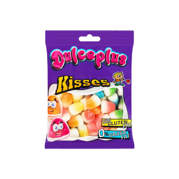Жувальні цукерки Mini Kisses Dulceplus, 100 г 1/15684 фото