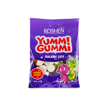 Цук-ки Yummi Gummi Galaxy Lifer желейні м/у 70г Рошен 1/19562 фото