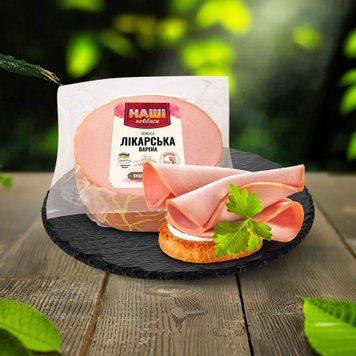 Ковбаса &laquo;Лікарська&raquo; вищого ґатунку Наші Ковбаси 8/9542 фото