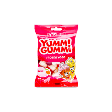 Цук-ки Yummi Gummi Frozen Yogo желейні м/у 70г Рошен 1/19563 фото