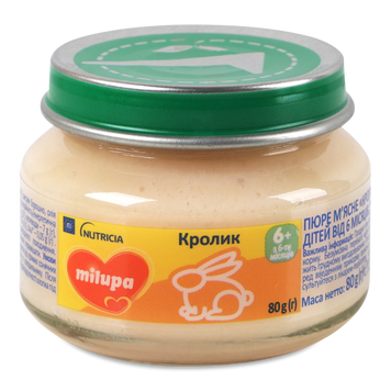 Д-Х Пюре з кролика ск 80г Milupa 6/2903 фото