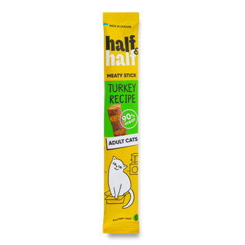 Ласощі для котів м'ясні палички з індичкою 5г Half&Half 39/5525 фото
