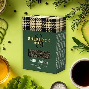 Чай зелений Milk Oolong 100г к/у Sherlock Secrets 7/8908 фото