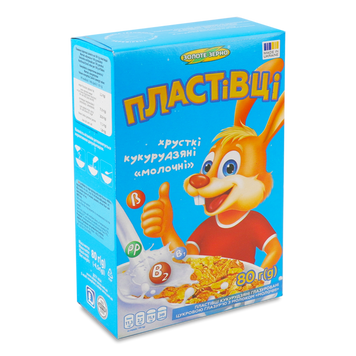 Пластівці кукурудзяні молочні к/у 80г Зол Зерно ДКХК* 9/2221 фото