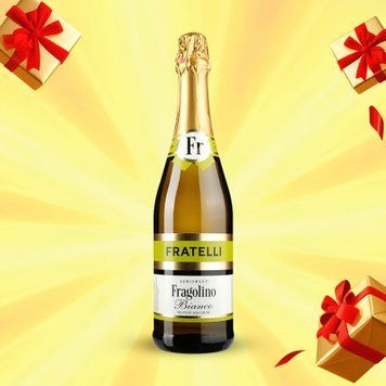 Напій винний ігристий Fratelli Fragolino Bianco білий напівсолодкий, 0,75 л 4/19701 фото