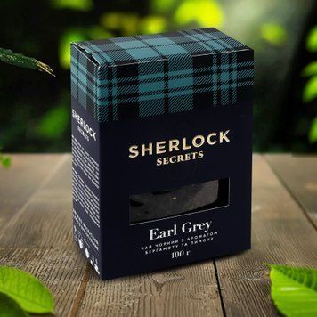 Чай чорний Earl Grey 100г к/у Sherlock Secrets 7/11865 фото