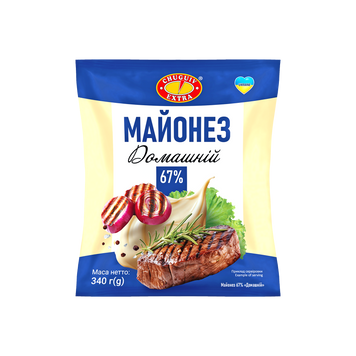 Майонез Домашній 67% п/е 340г Чугуїв-Продукт 9/23555 фото