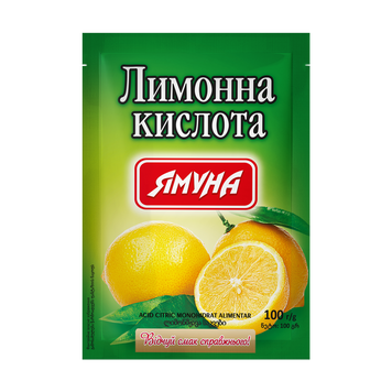 Кислота лимонна м/у 100г Ямуна 9/39467 фото