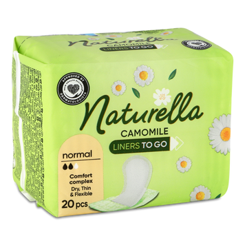 Прокладки щоденні Camomile Нормал Single 20шт NATURELLA 06/841 фото