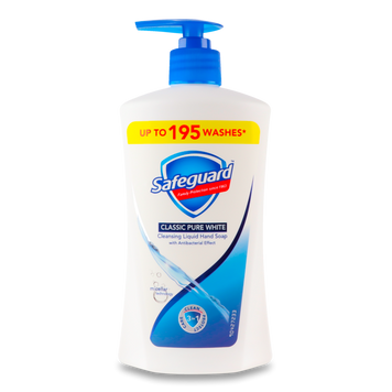 Мило рідке Класичне Яскраво біле е 390мл SAFEGUARD 07/26941 фото