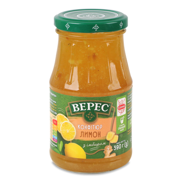 Конфітюр лимон з імбирем ск 390г Верес 9/28023 фото