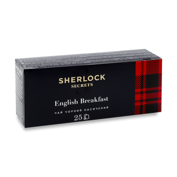 Чай чорний English Breakfast 25*2г к/у з/я Sherlock Secrets 7/11873 фото