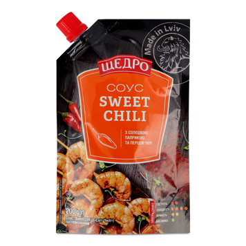 Соус Sweet chili д/п 200г Щедро 9/39903 фото