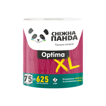 Рушники паперові 1шт Optima XL Сніжна панда 05/29817 фото