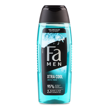 Гель для душу чоловічий Xtra Cool з евкаліптом 250мл FA Schwarzkopf 07/26546 фото