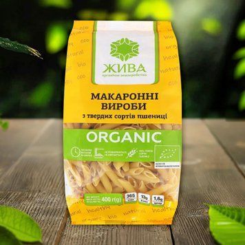 Макаронні вироби &laquo;Пера&raquo; органічні 400 г Жива 9/41312 фото