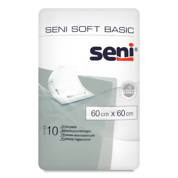 Пелюшки гігієнічні Basic 60*60 10шт Seni Soft 06/598 фото