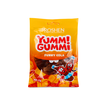 Цук-ки Yummi Gummi Funny Cola желейні м/у 70г Рошен 1/19565 фото