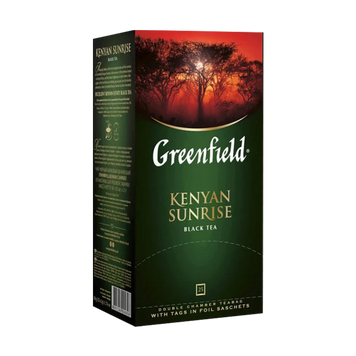 Чай чорний Kenyan Sunrise к/у ф/п в/к 25*2г 7095 Greenfield 7/0086 фото