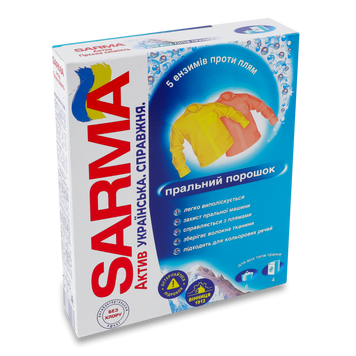 Порошок пральний Гірська свіжість Актив 400г Sarma 07/27306 фото