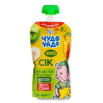 Д-Х Сік яблуко/груша м/у 130гЧудо-Чадо ОКЗДХ 6/3546 фото