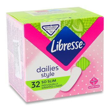 Прокладки щоденні So Slim 32шт Libresse STYLE 06/153 фото