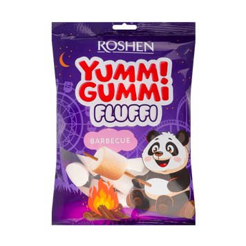 Зефір маршмелоу Yummi Gummi Fluffi Barbecue м/у 200г Рошен 1/15680 фото