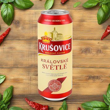 Пиво Krusovice Svetle св з/б 0,5л алк 4,2% Україна 4/14723 фото