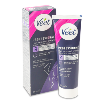 Крем для депіляції для усіх типів шкіри 100мл Veet Professional 08/36924 фото