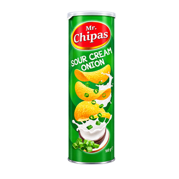 Чіпси сметана/цибуля 160г Mr. Chipas 9/40686 фото