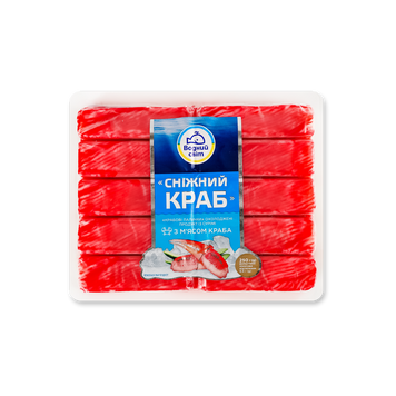 Крабові палички охолоджені &laquo;Сніговий краб&raquo; 250 г Водний Світ 3/6448 фото