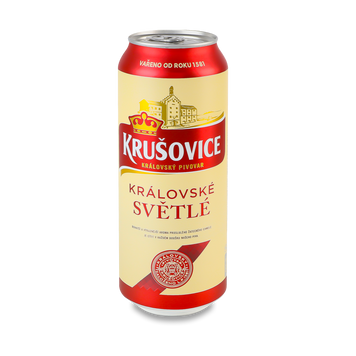 Пиво Krusovice Svetle св з/б 0,5л алк 4,2% Україна 4/14723 фото
