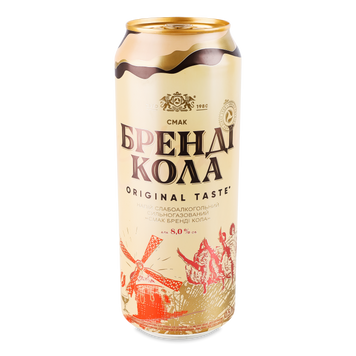 Коктейль слабоалкогольний Оболонь &laquo;Бренді-Кола&raquo; 0,5 л 4/8593 фото
