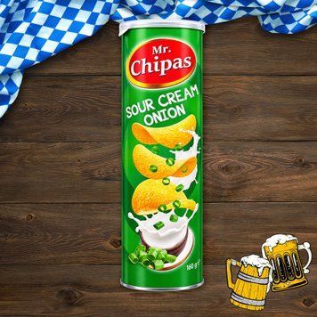 Чіпси сметана/цибуля 160г Mr. Chipas 9/40686 фото