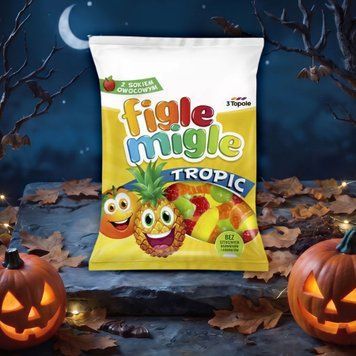Цукерки жувальні &laquo;Figle Migle Тропік&raquo; 80 г 3 Topole 1/20529 фото