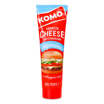 Сир пл Оріджинал 50% тюбик 150г КОМО Україна 2/7434 фото