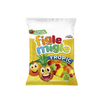 Цукерки жувальні &laquo;Figle Migle Тропік&raquo; 80 г 3 Topole 1/20529 фото