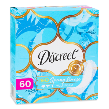 Прокладки щод deo Ocean Breeze 60шт Discreet 07/2592 фото