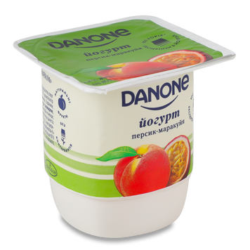 Йогурт DANONE Персик-маракуя/Манго-персик ст 115г 2/8357 фото