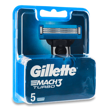Картридж Mach-3 Turbo 5шт GILLETTE 08/37404 фото