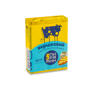 Сир плавлений Вершковий 38/45% 70г Пирятин Україна 2/2322 фото