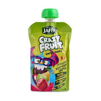 JAFFA Смузі Crazy Fruit Груша/Яблуко/Злаки 0,1л 9/29459 фото
