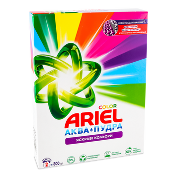 Порошок пральний автомат Аква-Пудра Color 300г ARIEL 07/26235 фото