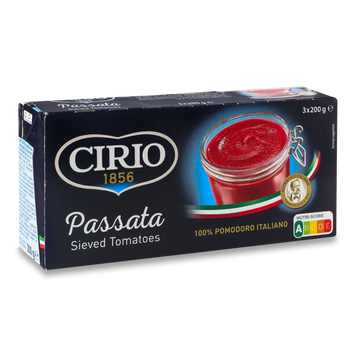 Соус томатний Пассата к/у 3х200г Cirio 9/38794 фото