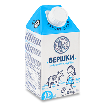 Вершки 10% т/п 500г ТМ Наше Молоко 2/6967 фото