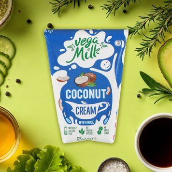 Вершки кокосові з рисом10% т/п 125мл Vega Milk 2/7657 фото